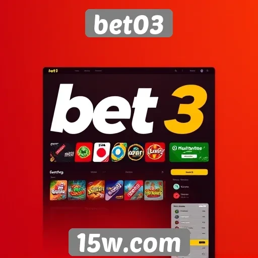 Novo design do site bet03 melhora experiência do usuário